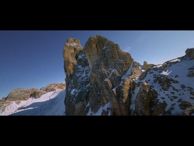 Climbing the Tre cime di lavaredo - Cinematic FPV Clip - 4K