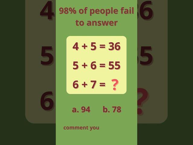 math puzzle 69 | #master_of_logic #shorts #mathpuzzle