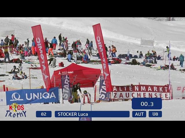 LUCA 's WINNING RUN - U8 - Giant Slalom Int. Kids Trophy Zauchensee