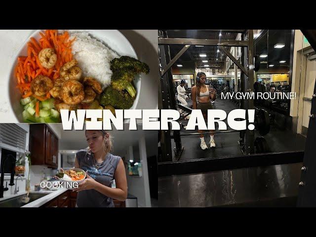 BUILDING OUR WINTER ARC | cooking and working out!