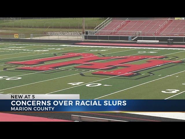 Parents say racials slurs shouted at Marion students during homecoming football game