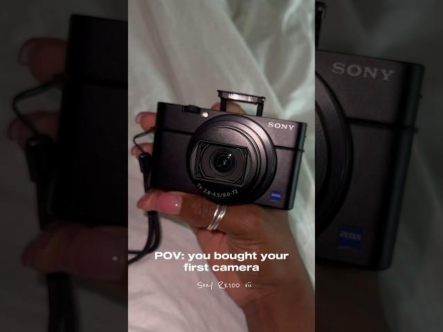 POV: you bought your first camera #contentcreator #digitalcamera #sonyrx100vii #sonycamera #vlog