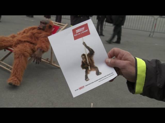 Greenpeace protests at Nestle shareholder meeting