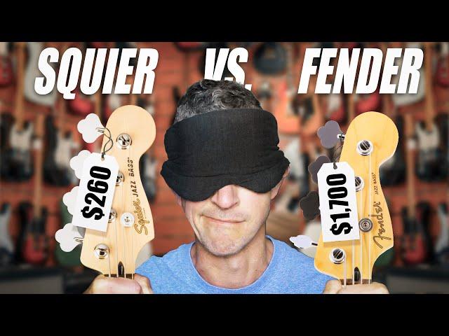 Squier Jazz Bass vs Fender American Jazz Bass (Blind Test Challenge)