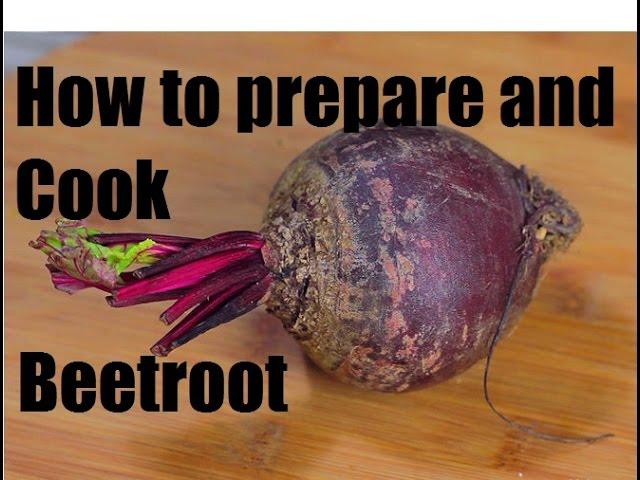 How to prepare, cook and cut Beetroot - French cooking techniques