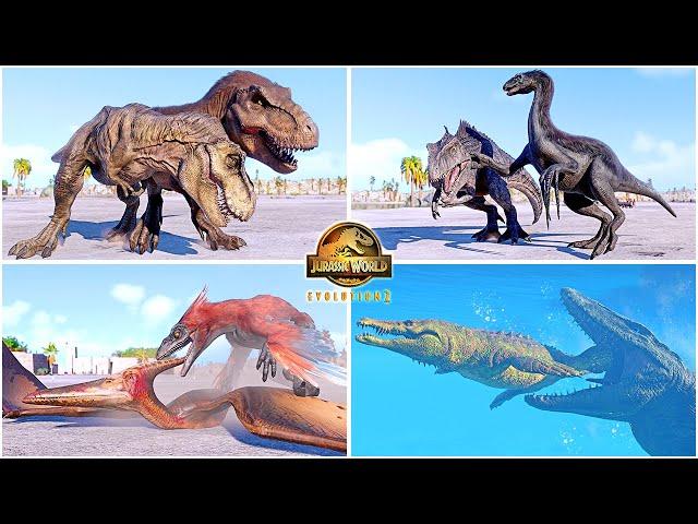 Some of The Most Favorite Dinosaur & Reptiles Animations Part 1  Jurassic World Evolution 2 - JWE