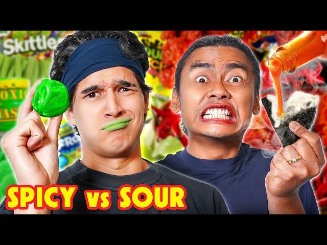 Eating The World's Spiciest VS Sourest Food