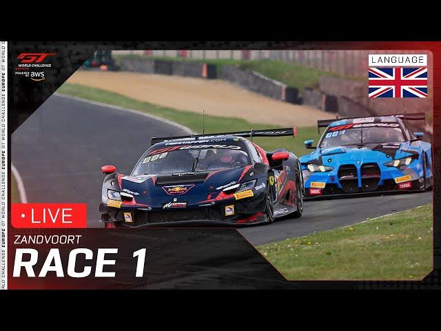 LIVE | Race 1 | Zandvoort | GT World Challenge powered by AWS (English)