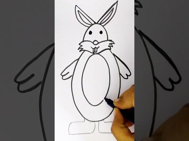 How to draw rabbit  | Drawing for kids