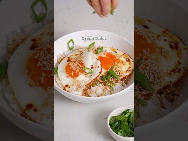 Korean Egg Rice is SO good  #easyrecipes