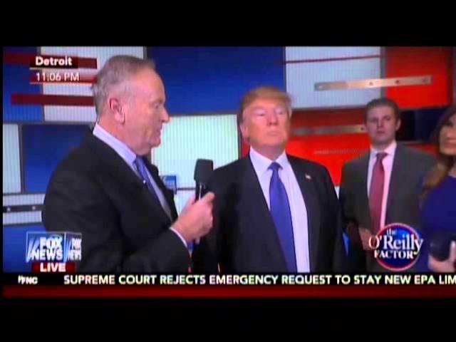 Trump Suggests Bill O'Reilly Go See A Psychiatrist