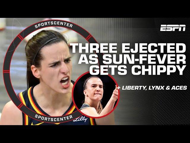Caitlin Clark & Sabrina Ionescu HOOPIN'  + Fever coach CALLS OUT 'bad officiating' | SportsCenter