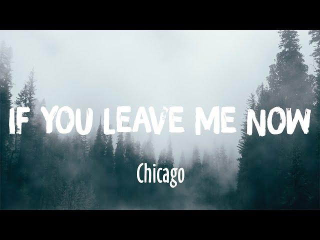 If You Leave Me Now - Chicago (Lyrics)