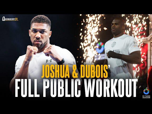 SCARY POWER  Anthony Joshua And Daniel Dubois FULL Open Workouts 