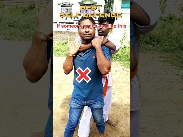 Neck Lock Awesome Self Defence #karate #selfdefense #kravmaga #technique #taekwondo #shorts