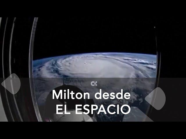 El huracán Milton desde la Estación Espacial Internacional