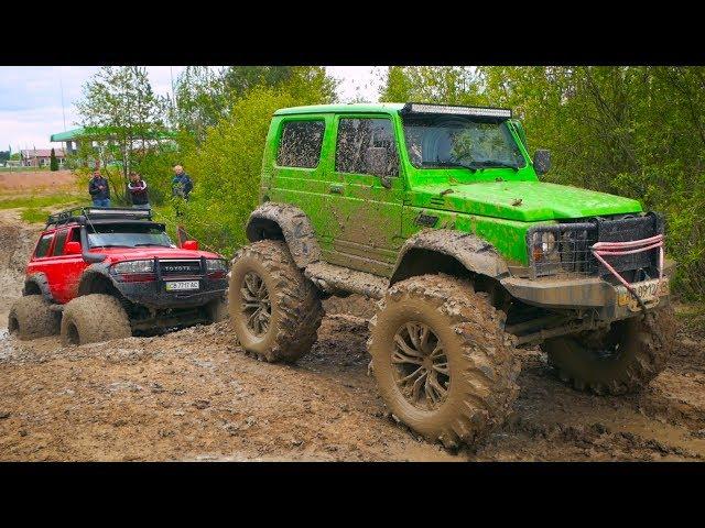 Offroad. BIGFOOT против ГЕЛИКА на 42 КОЛЁСАХ!