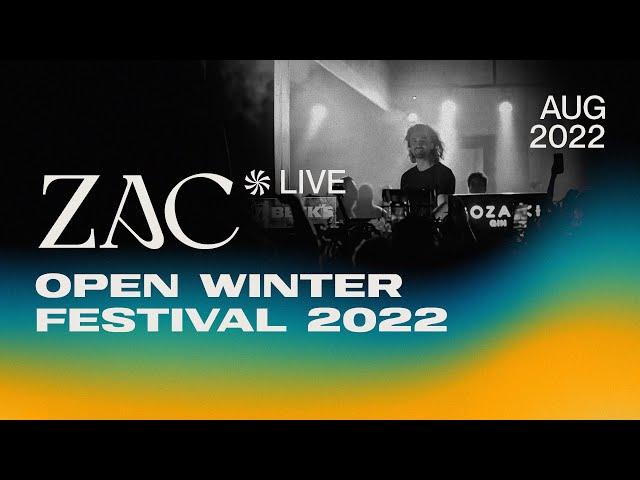 ZAC @ Open Winter Festival 2022 | Live Set [Full 4K] [Progressive House / Melodic Techno DJ Mix]