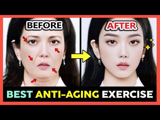  ANTI-AGING EXERCISE FOR FACE | LOOK YOUNGER, TIGHTEN SKIN, REDUCE WRINKLES (NO HAND TOUCH)