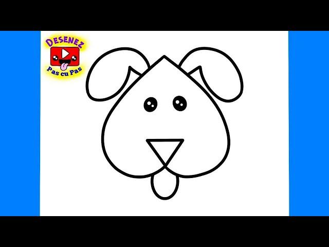 Cum Desenez un Caine Usor Pas cu Pas de Desenat How to Draw a PUPPY DOG Step by Step Easy