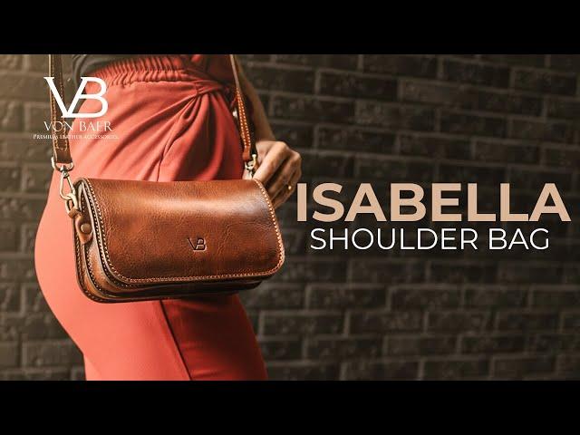 Isabella Women Leather Shoulder Bag — Premium Handbag by Von Baer Overview