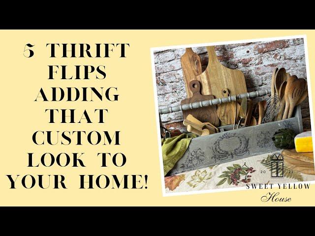 5 Thrift Flips Adding That Custom Look To Your Home #thriftflips #homedecor #decor