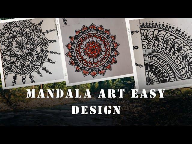 3 easy mandala design for beginners|mandala art|mandala art drawing