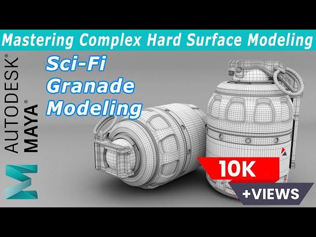 Mastering Complex Hard Surface Modeling in Autodesk Maya | Step-by-Step Tutorial #autodeskmaya