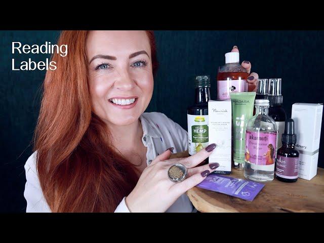 Beauty Product Labels ASMR Soft Spoken & Whispered