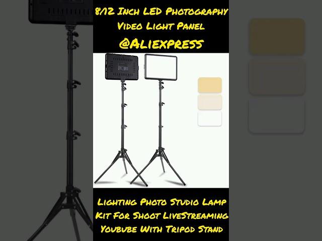 8/12 Inch LED Photography Video Light PanelLighting Photo Studio Lamp Kit For Shoot Live Streaming