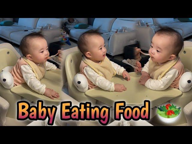 Cute  Baby girl Food Eating mini Vlog..