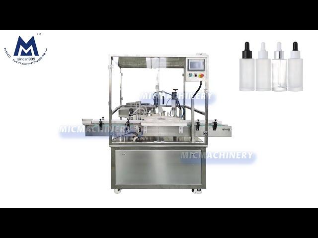 Essential Oil Bottle Filling Machine: how to fill liquid into bottles automatically (30-40BPM)