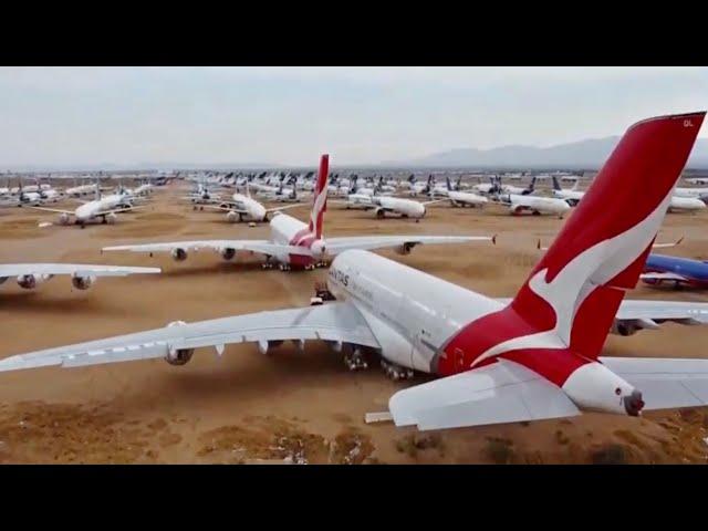 Victorville Airplane Graveyard; 500+ Aircraft | Southern California Logistics Airport June 2021