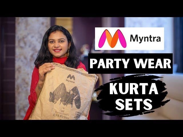 Myntra Party Wear Kurta Set Haul | Myntra Kurta Set Haul