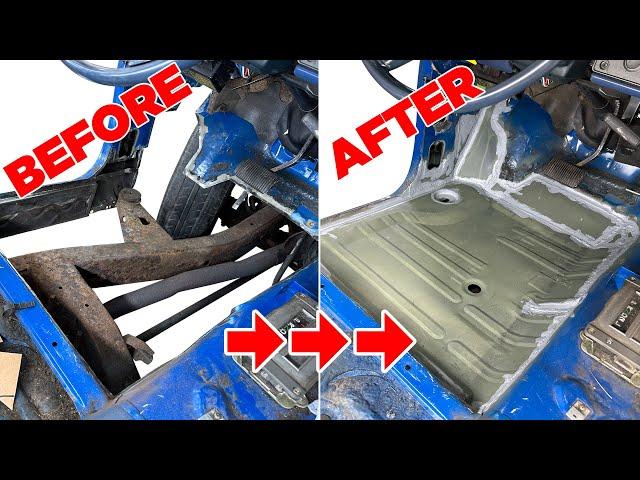 How to: Repair/Replace Rusty Floor in Vehicle - Complete Guide, Start to Finish