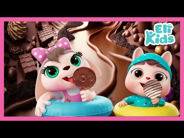 Chocolate River | Swim In Chocolate Candies ! Eli Kids Songs