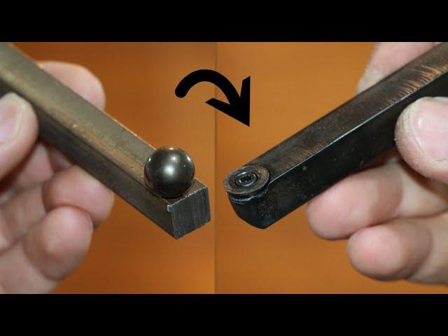 Making a Awesome Lathe Tool With Steel Ball Nummer 12mm .