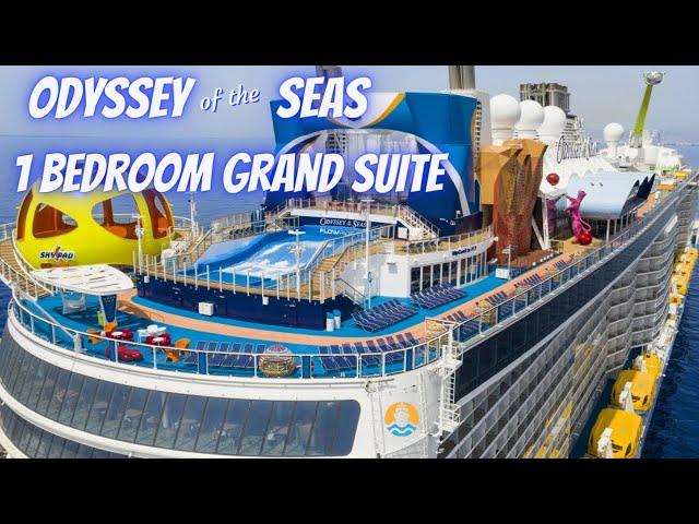 Odyssey Of the Seas One Bedroom Grand Suite Tour- So much fun onboard Royal Caribbean's Newest Ship!