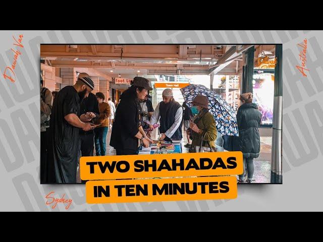 Two Christians Accepted ISLAM In just 10 Minutes - Street Dawah - Sydney Australia