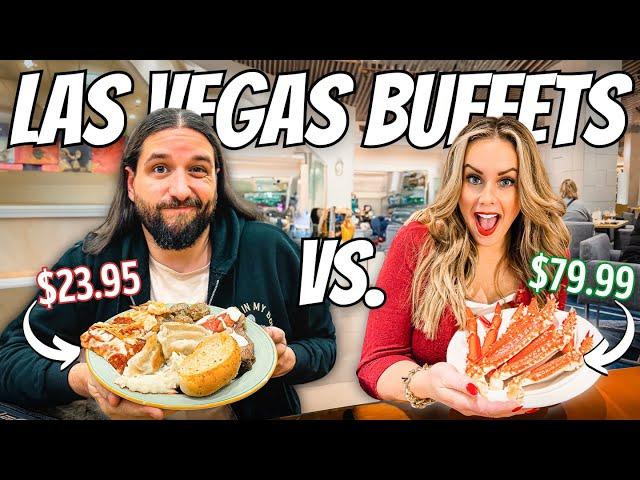 Most Expensive vs. Least Expensive Las Vegas Buffet! (Bacchanal Buffet & Garden Buffet)