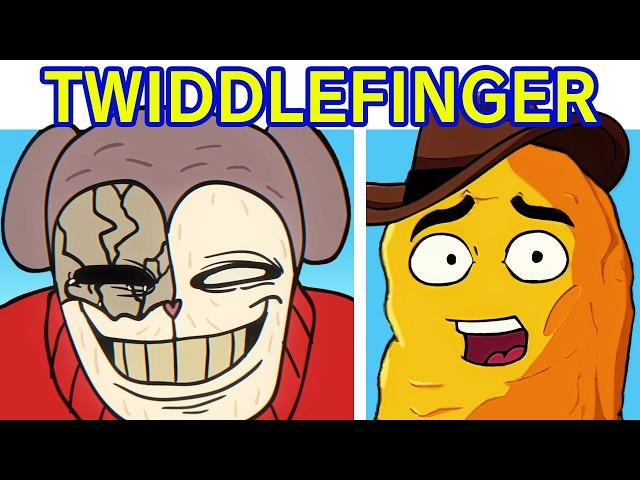 Friday Night Funkin' TWIDDLEFINGER - All Endings (FNF Mod: TWIDDLE FINGER) Gegagedigedagedago Nugget