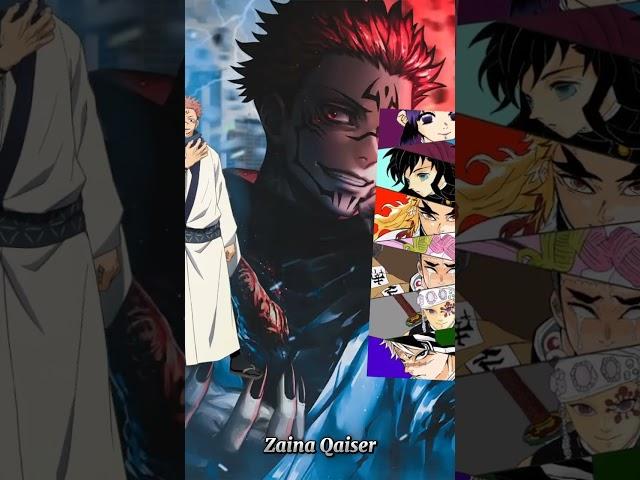 Sukuna vs demon slayer characters|| Zaina Qaiser