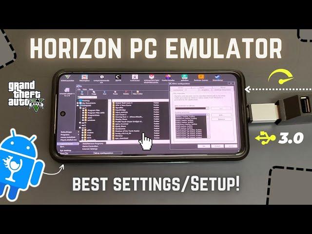 HORIZON PC Emulator On Android Setup - Best Settings in 2024!