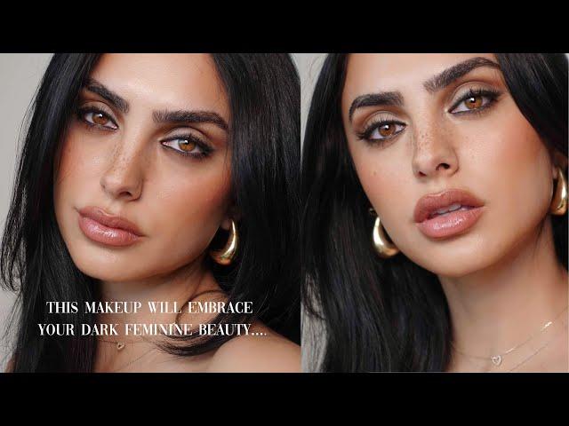 this makeup will embrace your dark feminine beauty...