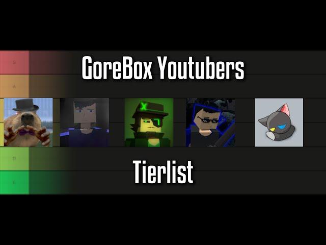 GoreBox Youtubers Tierlist (Ft. VenDuskT/Ball Cat Official)