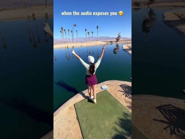 It’s all fun and games until the audio exposes you on the golf course ️