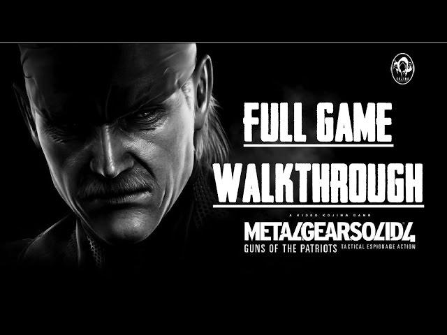 MGS 4 - Full Game Walkthrough - No Alerts - No Commentary