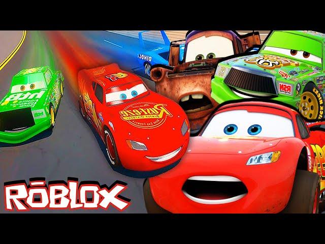 LIGHTNING MCQUEEN vs CHICK HICKS! Crazy Roblox Race in Vehicle Legends!