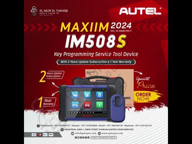 Autel MaxiIM IM508S Key Programming Service Tool Device, With 2 Years Update Subscription. #gskey