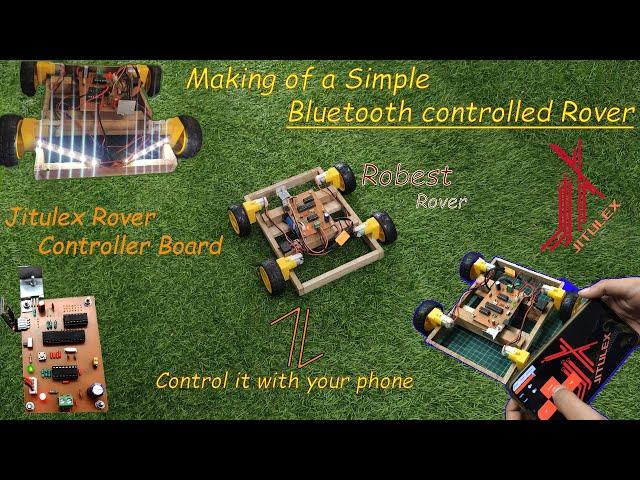 How to make a Bluetooth Controlled Rover | Robest | Rc Rover | Rc car |A Rover controlled by a phone